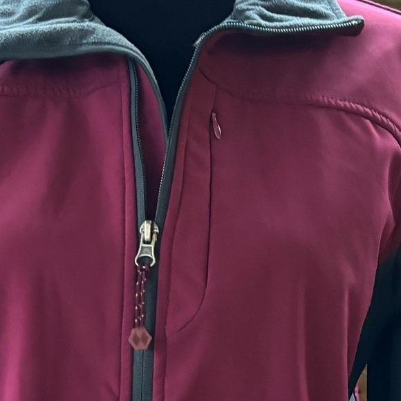 Black Diamond Double Diamond 2 Tone Plum & Gray Full Zip Jacket Size M - Picture 7 of 14